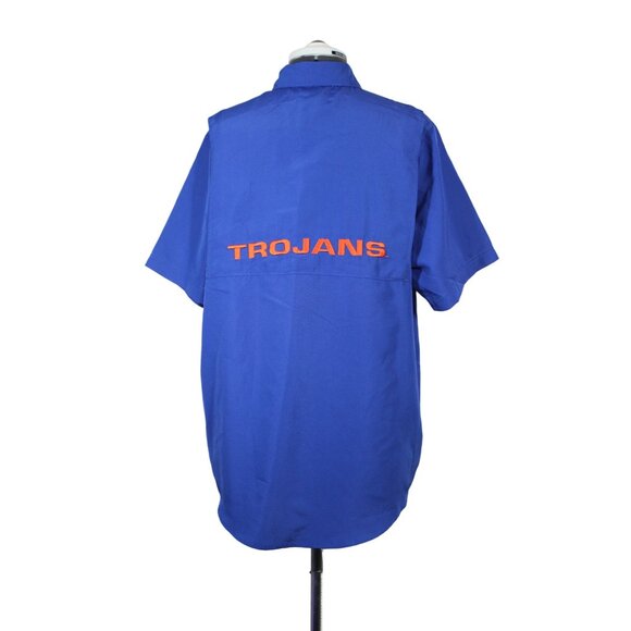 Pro Edge NCAA Virginia State‎ Trojans button down short sleeve performance shirt - Picture 3 of 11